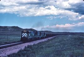 Burlington Northern Diesel Locomotives Number 5812, Number 5598 and another Burlington Northern D...