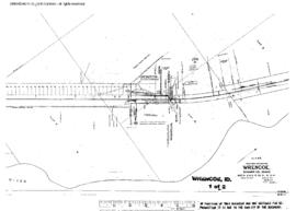 Plat Map of Great Northern Facilities at Wrencoe, Idaho, 1914