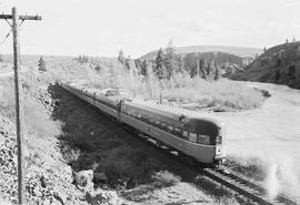 Northern Pacific Vista-Dome North Coast Limited at Bristol, Washington, in 1965.
