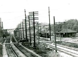 Railroad mainlines at Seattle, Washington in 1927.