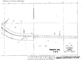 Plat Map of Great Northern Facilities at Torboy, Washington, undated