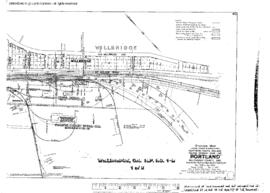 Plat Map of Northern Pacific Facilities at Willbridge, Oregon, 1927