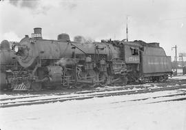 Northern Pacific steam locomotive 1734 at Duluth, Minnesota, in 1950.