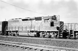 Western Pacific Railroad diesel locomotive 3543 on November 21, 1971.