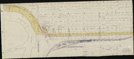 Great Northern Plat Map, Spokane, Washington, Bridge Avenue.  Milepost 1479, undated