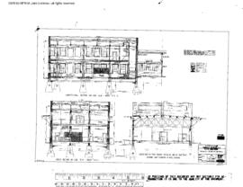 Great Northern Engineering Drawing, Freight House at Vancouver, British Columbia, 1916