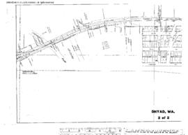 Plat Map of Northern Pacific Facilities at Dryad, Washington, 1916