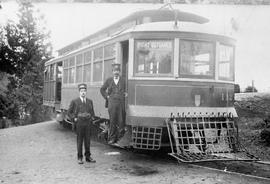 Tacoma Railway and Power Company streetcar 112 at Tacoma, Washington, circa 1909.