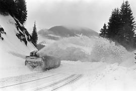 Northern Pacific rotary snow plow number 42 at Stampede, Washington in 1972.
