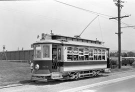 Yakima Valley Trolleys streetcar 1976 at Yakima, Washington in June 1975.