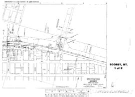 Plat Map of Great Northern Facilities at Scobey, Montana, 1933