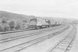 Chicago, Milwaukee, St. Paul & Pacific Railroad Company diesel locomotive number 5507 at Long...