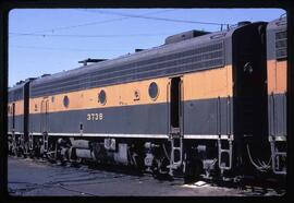Great Northern Diesel Locomotive 373B at Saint Paul, Minnesota, 1967