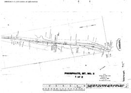 Plat Map of Northern Pacific Facilities at Phosphate, Montana, 1953