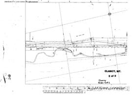 Plat Map of Great Northern Facilities at Clancy, Montana, 1921