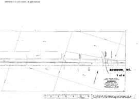 Plat Map of Great Northern Facilities at Bowdoin, Montana, 1960