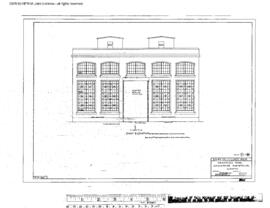 Great Northern Engineering Drawing, Converter Substation at Wenatchee, Washington, 1928