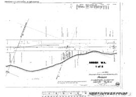 Plat Map of Spokane, Portland, and Seattle Railway Facilities at Amber, Washington, 1915