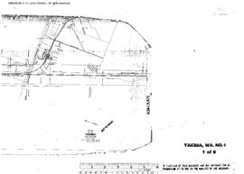 Plat Map of Northern Pacific Facilities at Yakima, Washington, 1966