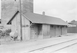 Burlington Northern station at Bothell, Washington, in 1970.