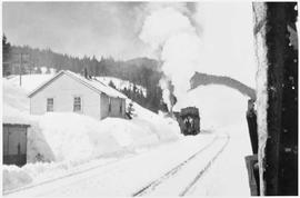 Northern Pacific section house at Martin, Washington, circa 1948.