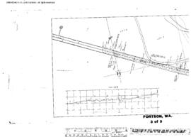 Plat Map of Northern Pacific Facilities at Fortson, Washington, 1912