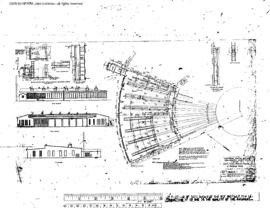 Northern Pacific Engineering Drawing, Roundhouse, Frame 125 Foot  at Yakima, Washington, 1933