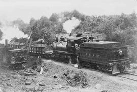 Bellingham & Northern Short Lines Steam Locomotive Number 6, circa 1938.