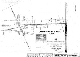 Plat Map of Northern Pacific Facilities at Helena, Montana, 1917