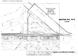 Plat Map of Northern Pacific Facilities at Seattle, Washington, 1949