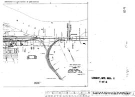 Plat Map of Great Northern Facilities at Libby, Montana, 1969