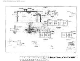 Great Northern Engineering Drawing, Engine House and Shop at Interbay, Washington, 1970