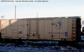 Western Fruit Express Refrigerator Car WHIX 70793 at Denver, Colorado, 1978