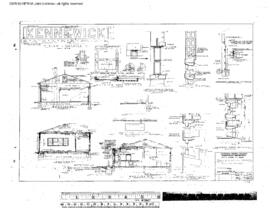 Northern Pacific Engineering Drawing, Depot at Kennewick, Washington, undated