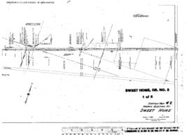 Plat Map of Oregon Electric Railroad Facilities at Sweet Home, Oregon, 1939