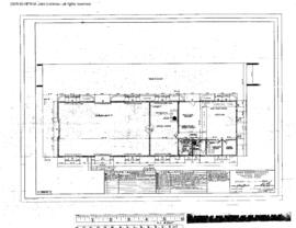 Great Northern Engineering Drawing, Depot at Wolf Point, Montana, 1963