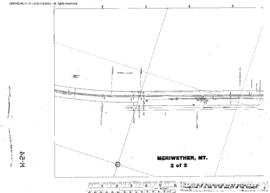 Plat Map of Great Northern Facilities at Meriwether, Montana, undated