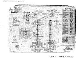 Great Northern Engineering Drawing, Fuel Oil Column at Omak, Washington, 1943