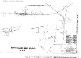 Plat Map of Northern Pacific Facilities at Butte-Silver Bow, Montana, 1934