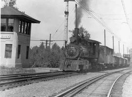 Pacific Coast Railroad freight train at Black River Junction, Washington in 1930.