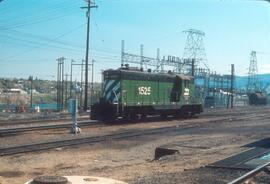 Burlington Northern 1525 at Wenatchee, Washington in 1978.