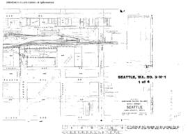 Plat Map of Northern Pacific Facilities at Seattle, Washington, 1949