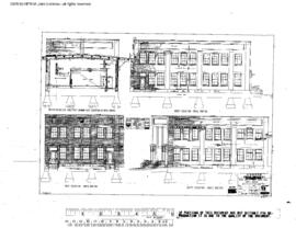 Great Northern Engineering Drawing, Freight House at Vancouver, British Columbia, 1916