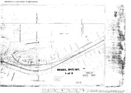 Plat Map of Great Northern Facilities at Essex Pit, Montana, 1949