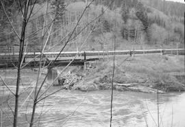 Northern Pacific North Coast Limited at Headworks Spur, Washington, in 1953.