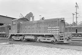 Burlington Northern diesel locomotive 216 at Auburn, Washington in 1971.