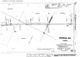 Plat Map of Spokane, Portland, and Seattle Railway Facilities at Warwick, Washington, 1915