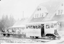 Hartford Eastern Railway rail car 22 at Big Four, Washington, circa 1922.