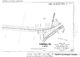 Plat Map of Oregon Trunk Facilities at Kaskela, Oregon, 1916