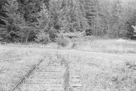 Former Northern Pacific track at Carbonado/Wllkeson, Washington, in 1974.